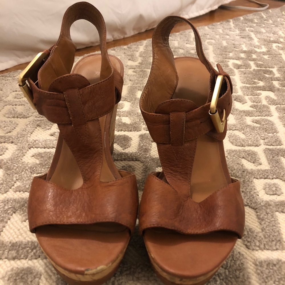 Franco Sarto leather wedges SUPER LIGHT! - Picture 2 of 4
